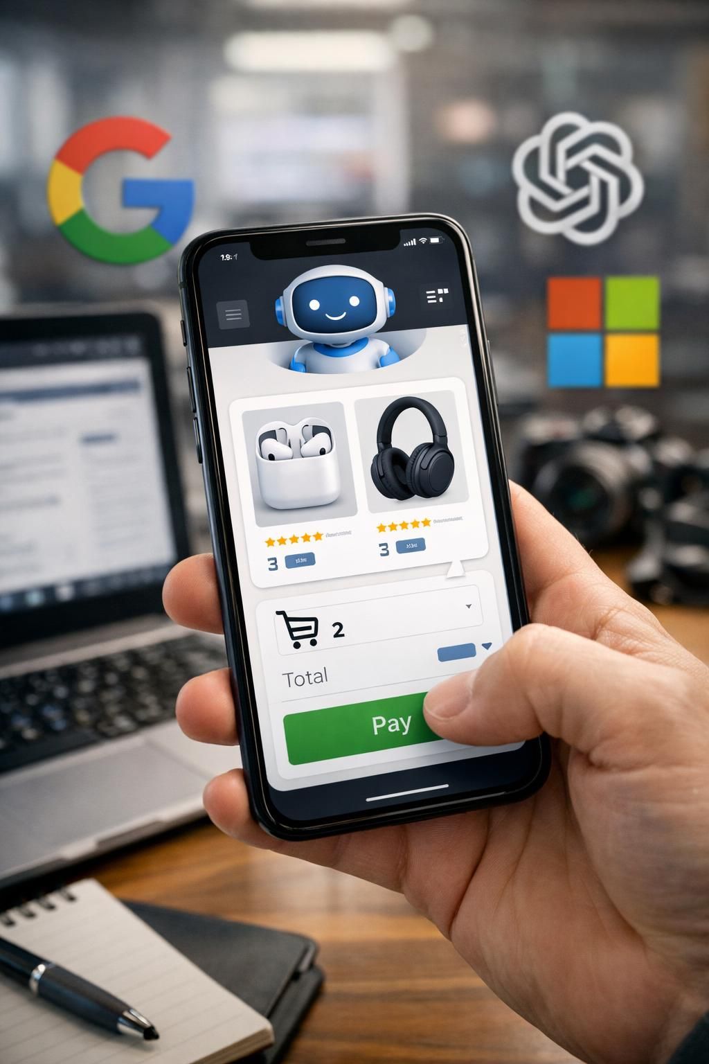 découvrez comment google, openai et microsoft intensifient la compétition pour révolutionner le commerce grâce à l'intelligence artificielle, transformant ainsi l'expérience client et les stratégies commerciales.