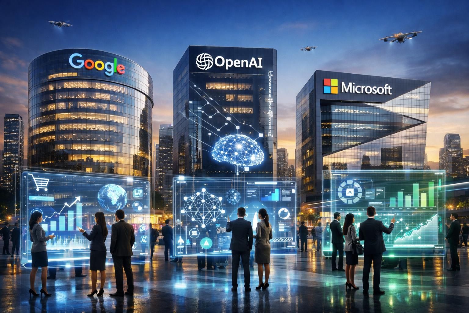 découvrez comment google, openai et microsoft révolutionnent le commerce en accélérant l'adoption de l'intelligence artificielle pour transformer les expériences clients et optimiser les ventes.